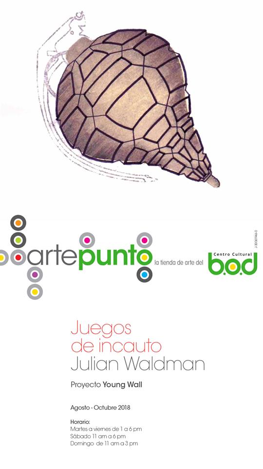 El domingo 19 de agosto Julian Waldman inaguró una muestra de su investigación Juego de Incauto en Arte Punto, la tienda de arte del Centro Cultural BOD, quedará abierta hasta el mes de octubre 2018.Los invitamos a visitar la exposición y compartir esta reflexión sobre el juego y la violencia.